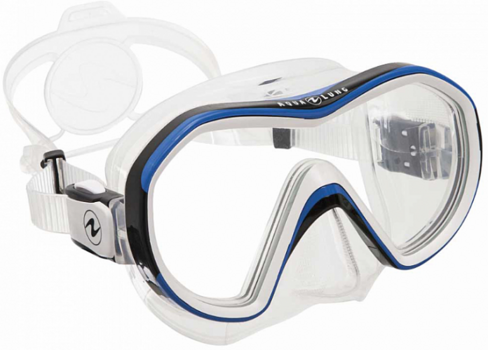 Diving Mask Aqua Lung Seaquest Reveal X1 Clear/Black Blue White - 1