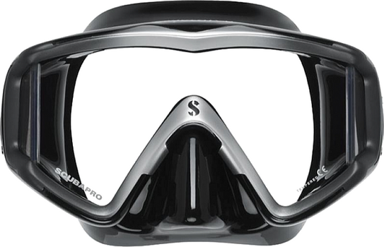 Maska do nurkowania Scubapro Crystal VU Black/Silver - 1