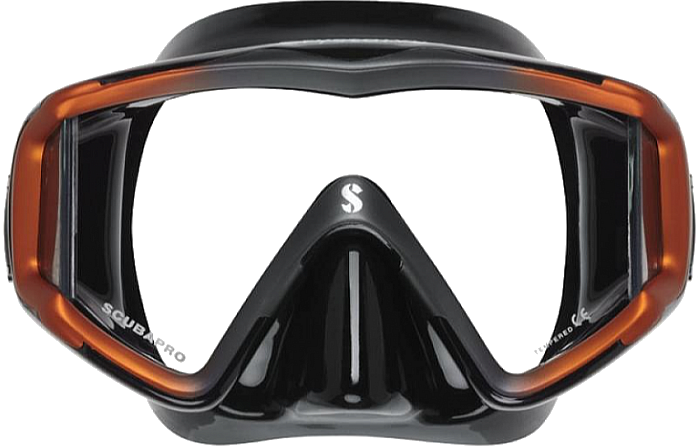 Masque de plongée Scubapro Crystal VU Black/Orange