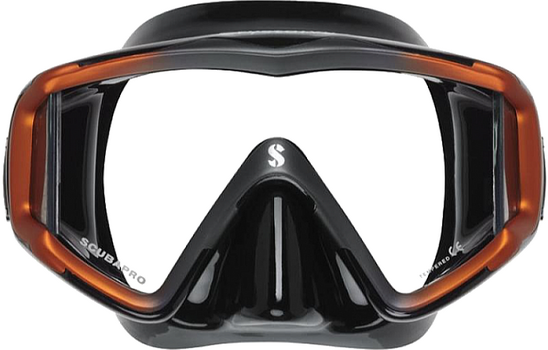 Duikmasker Scubapro Crystal VU Black/Orange - 1
