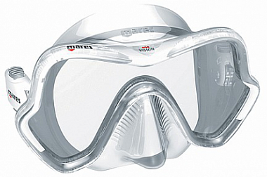 Diving Mask Mares Mask One Vision - White/Sil. Transp.