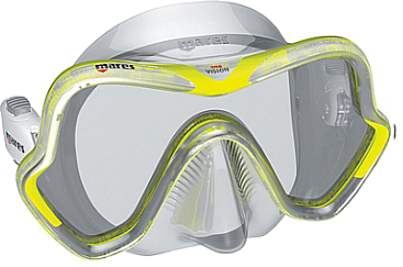Úszó maszk Mares Mask One Vision - Yellow-White/Sil. Transp.