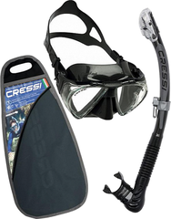 Cressi Set Penta & Alpha Ultra Dry-Black