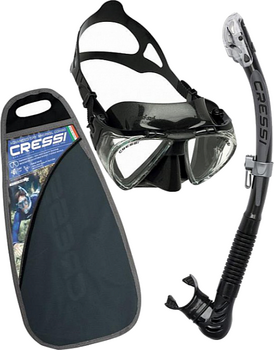Set immersioni Cressi Penta & Alpha Ultra Dry Black/Black - 1