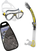 Diving set Cressi Big Eyes Evolution & Alpha Ultra Dry Clear/Yellow