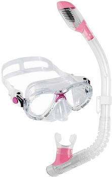 Set för dykning Cressi Children's Set Mask Marea JR + snorkel Minidry 7-13 yr- Pink - 1