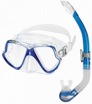 Diving set Mares Combo Wahoo Clear/Reflex Blue - 1
