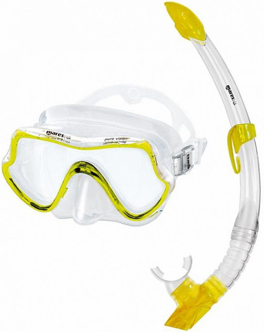 Potapljanje niz Mares Combo Pure Vision Clear/Reflex Yellow