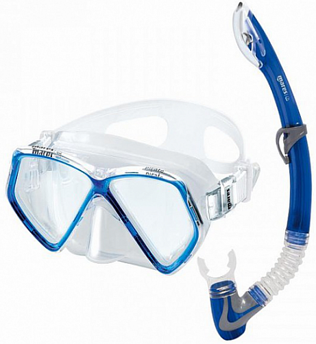 Diving set Mares Combo Pirate Clear/Reflex Blue