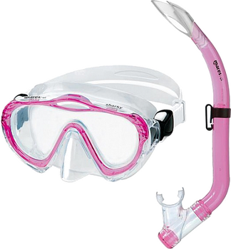 Set immersioni Mares Combo Sharky Clear/Pink White - 1