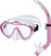 Diving set Mares Combo Sharky Clear/Pink White