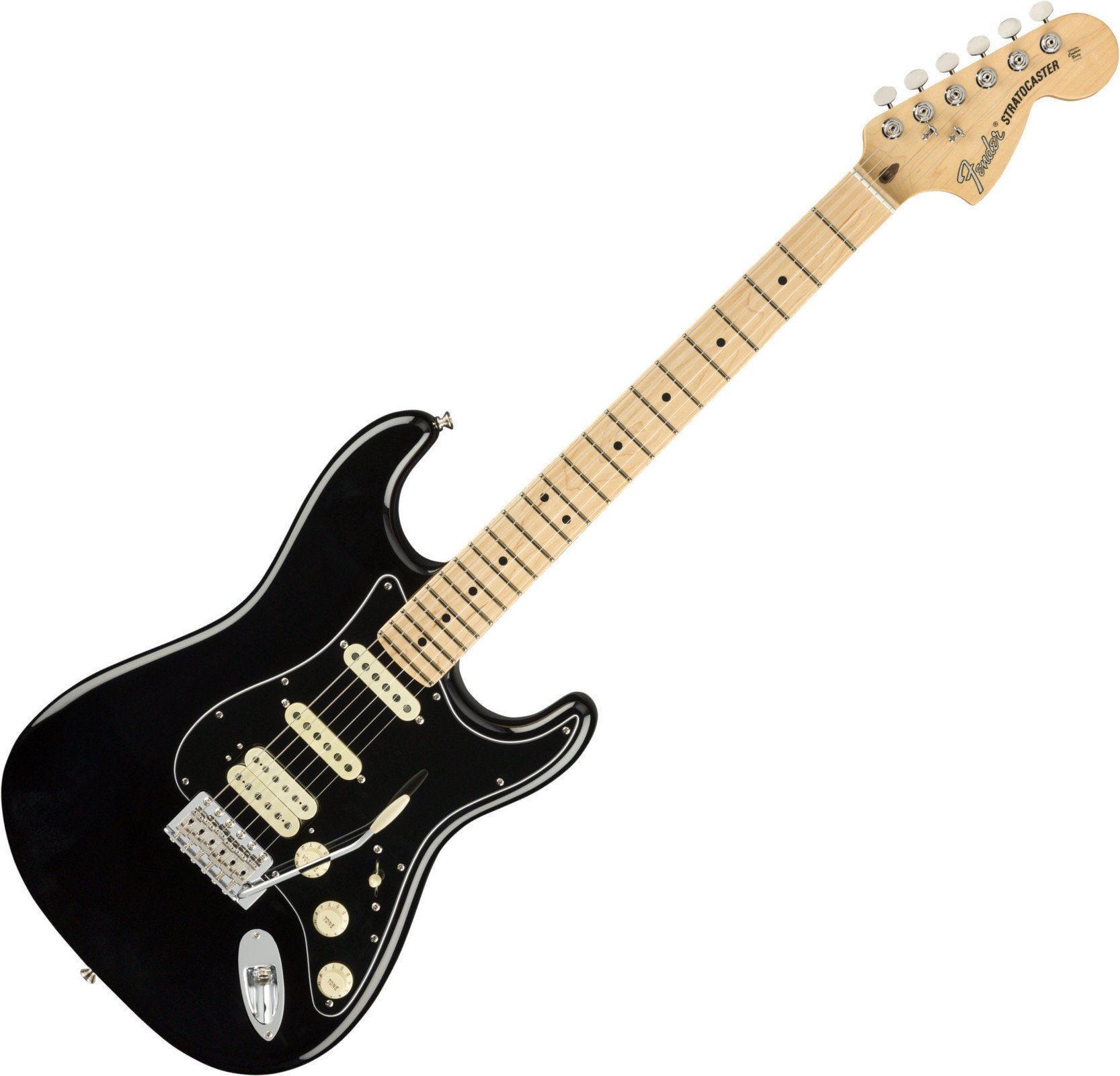 E-Gitarre Fender American Performer Stratocaster HSS MN Schwarz