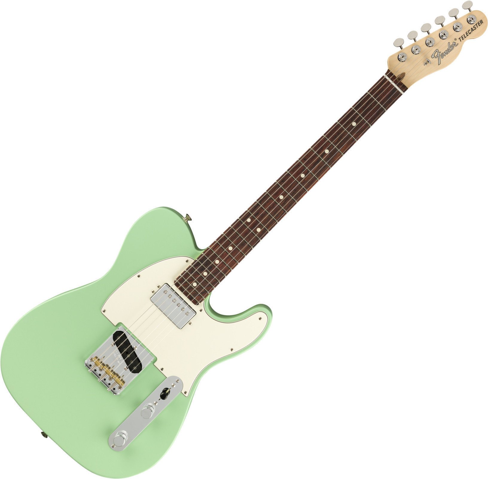 Guitarra elétrica Fender American Performer Telecaster RW Satin Surf Green