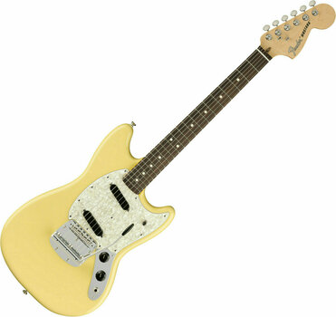 Electric guitar Fender American Performer Mustang RW Vintage White - 1