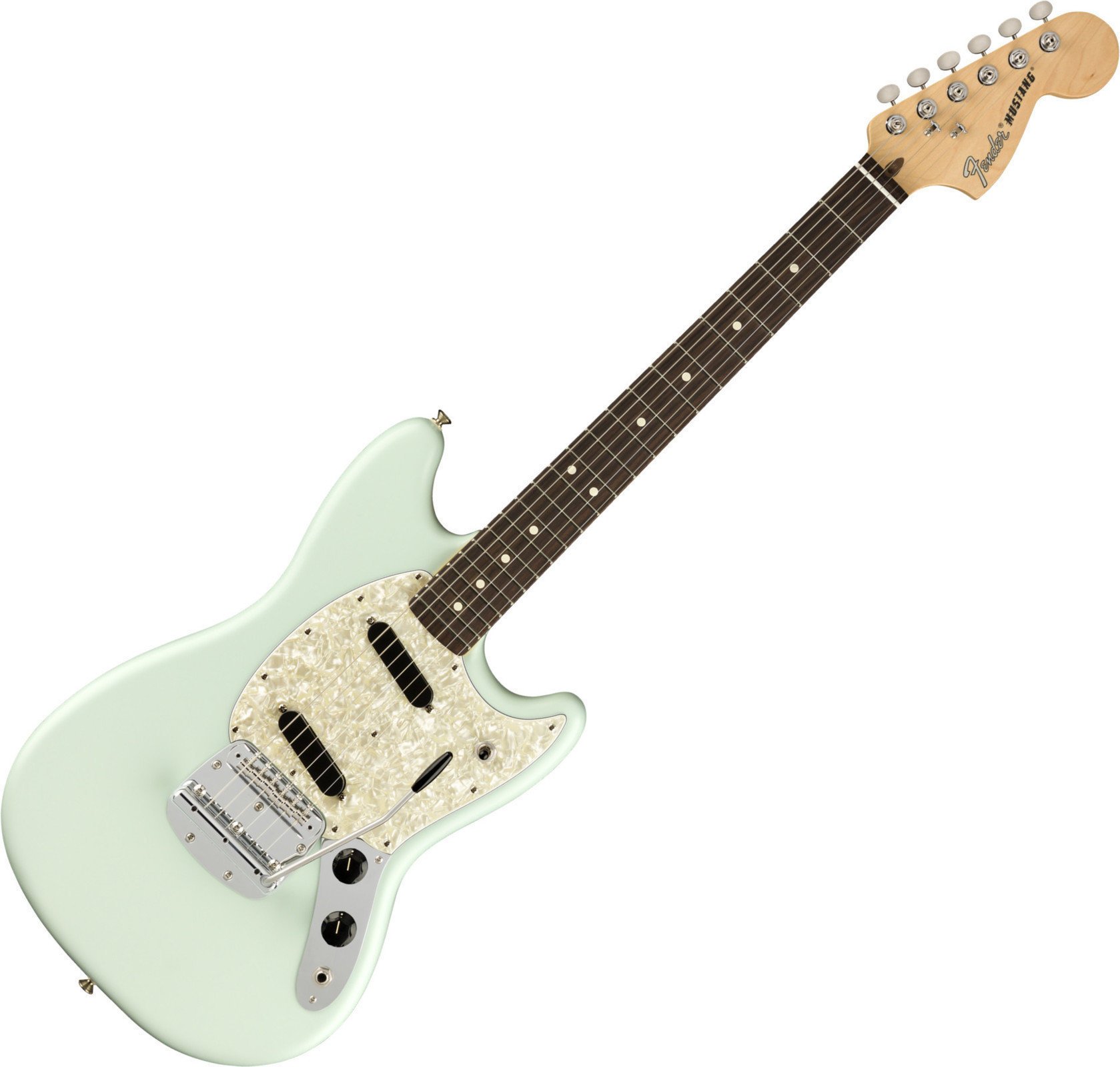 Guitarra elétrica Fender American Performer Mustang RW Satin Sonic Blue