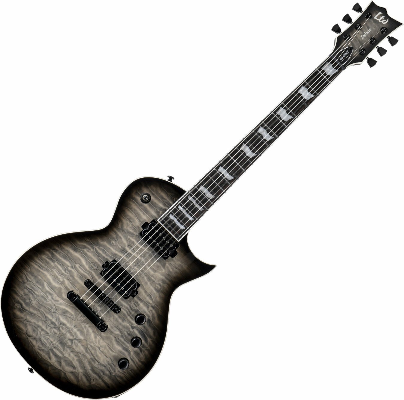 Guitarra elétrica ESP LTD EC-1000T QM Charcoal Burst