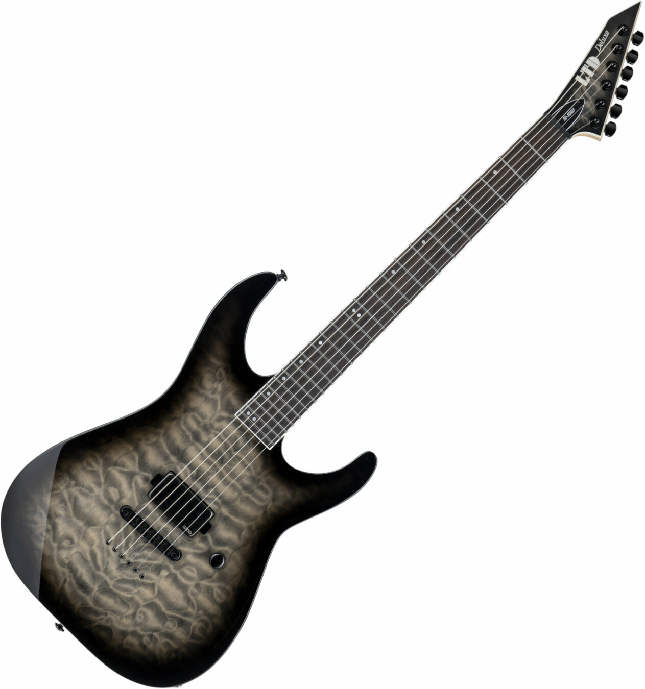 Elektromos gitár ESP LTD M-1001NT QM Charcoal Burst