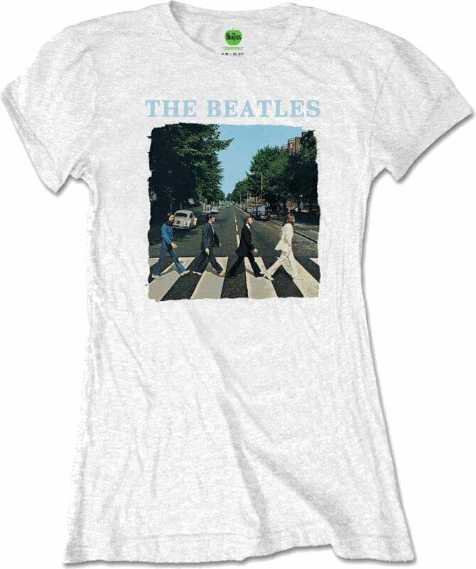 Camiseta de manga corta The Beatles Camiseta de manga corta Abbey Road & Logo Blanco L