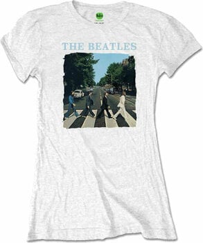 Tričko The Beatles Tričko Abbey Road & Logo White S - 1