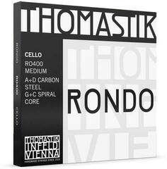 Cordas para violoncelo Thomastik Rondo RO400 Cello 4/4 Medium Cordas para violoncelo