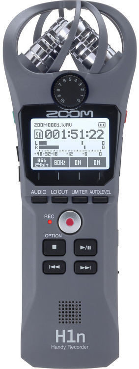 Portable Digital Recorder Zoom H1n Gray