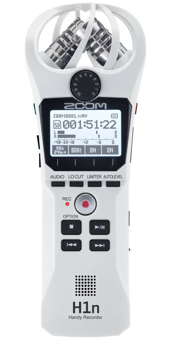 Portable Digital Recorder Zoom H1n White