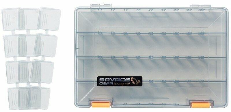 Caixa de apetrechos, caixa de equipamentos Savage Gear Lurebox 5B Smoke Caixa de apetrechos, caixa de equipamentos