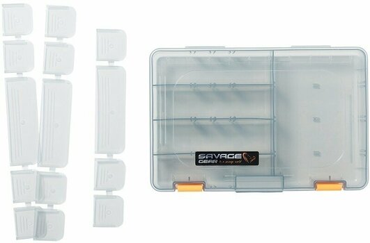 Caixa de apetrechos, caixa de equipamentos Savage Gear Lurebox 5D Smoke - 1