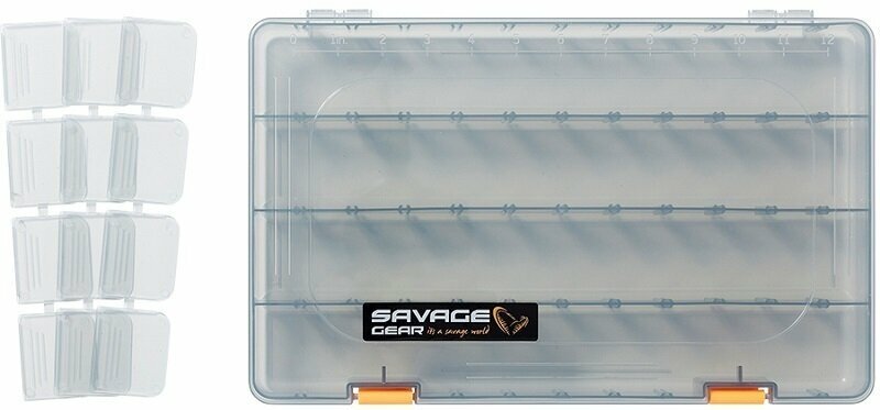 Caja de aparejos, caja de pesca Savage Gear Lurebox 6B Deep Smoke Caja de aparejos, caja de pesca