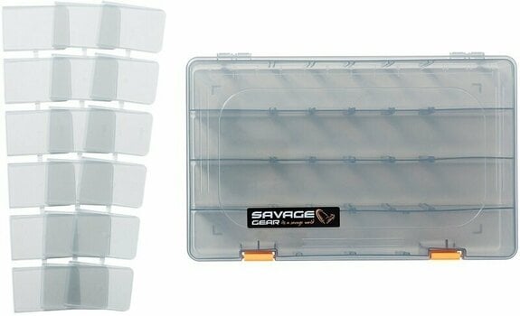 Caixa de apetrechos, caixa de equipamentos Savage Gear Lurebox 6B Smoke - 1
