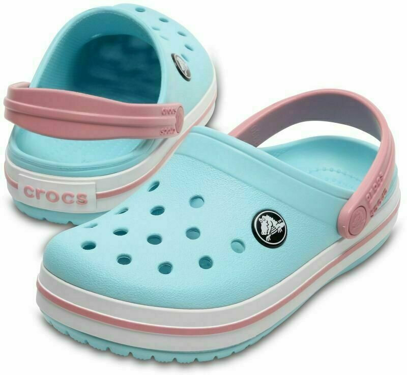 Buty żeglarskie dla dzieci Crocs Kids' Crocband Clog Ice Blue/White 36-37