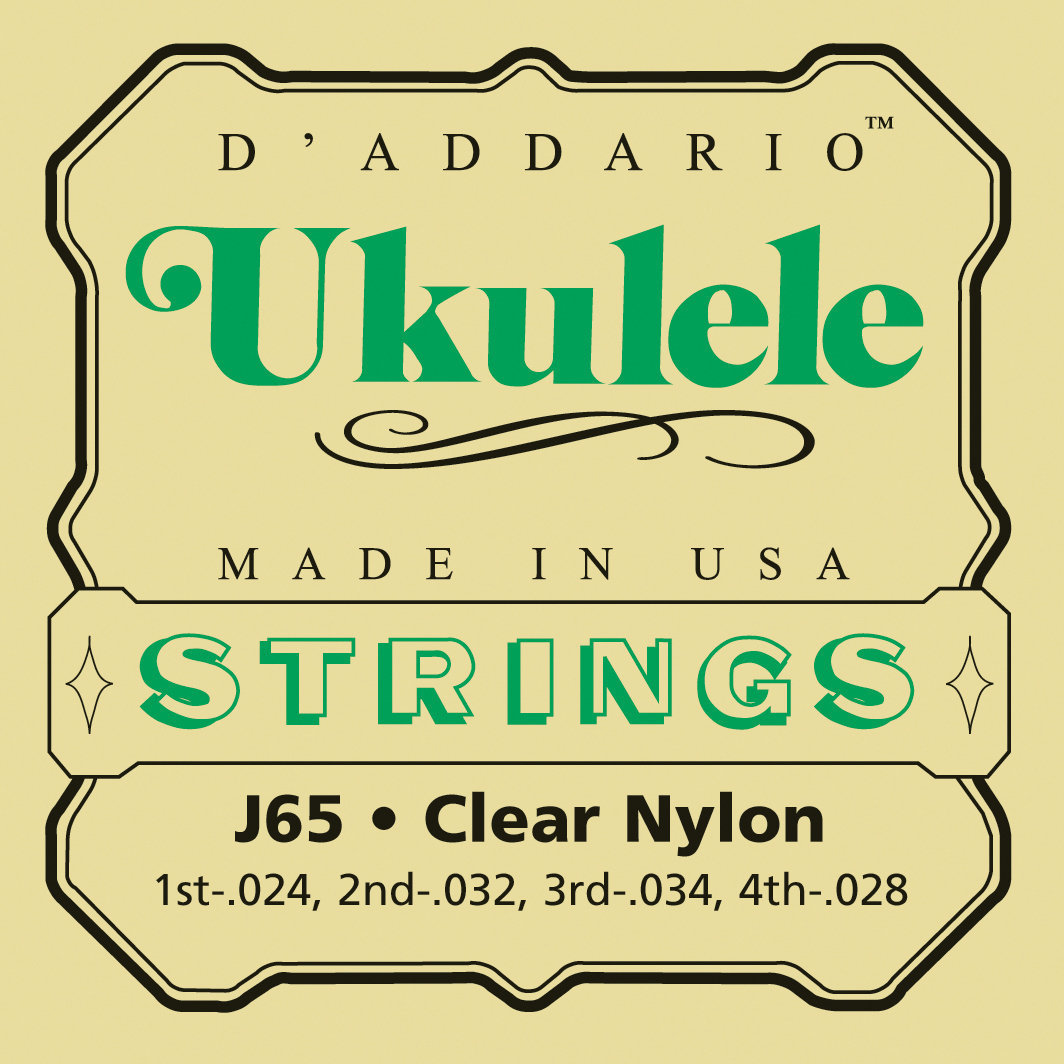 Struny pre koncertné ukulele D'Addario J65 Ukulele 4-Nylon Strings
