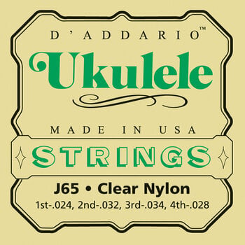 Struny pre koncertné ukulele D'Addario J65 Ukulele 4-Nylon Strings - 1