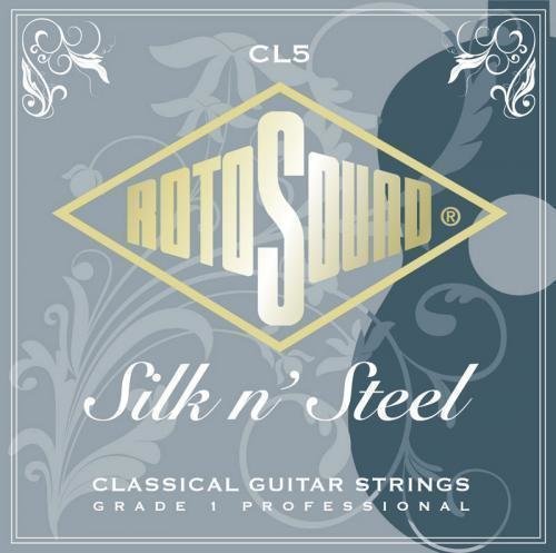Cuerdas de nailon Rotosound CL5 Silk n´Steel - grey