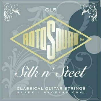 Klasszikus nylon húrok Rotosound CL5 Silk n´Steel - grey - 1