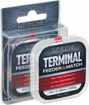 Angelschnur Mivardi Terminal Feeder & Match Transparent 0,148 mm 2,65 kg 50 m - 1
