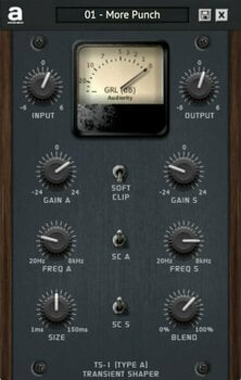 Programski Plug-In efekti Audiority TS-1 Transient Shaper (Digitalni proizvod) - 1