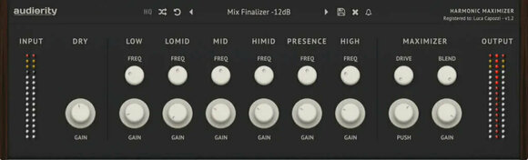 Studijski software plug-in efekt Audiority Harmonic Maximizer (Digitalni izdelek) - 1