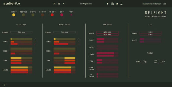 Štúdiový softwarový Plug-In efekt Audiority Deleight (Digitálny produkt) - 1