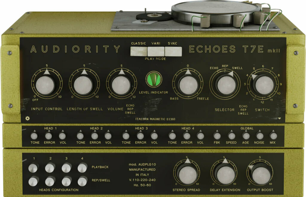 Studio software plug-in effect Audiority Echoes T7E mkII (Digitaal product)