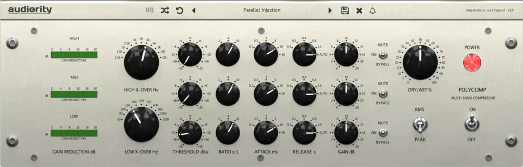 Studijski software plug-in efekt Audiority PolyComp (Digitalni izdelek)
