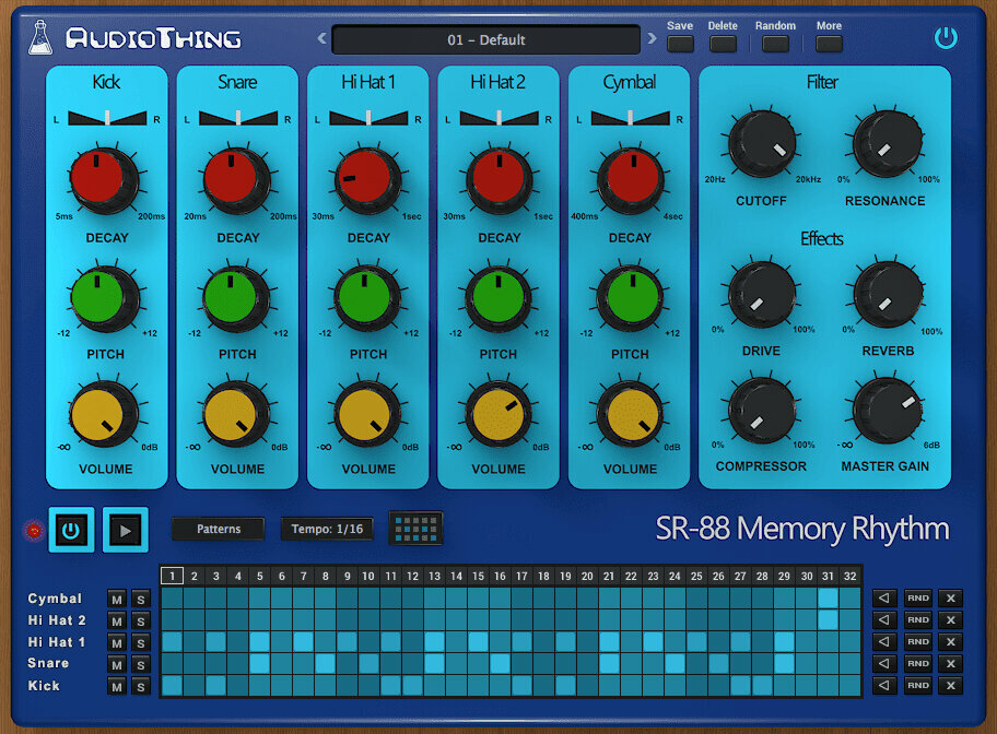 VST instrumentas Audio Thing SR-88
