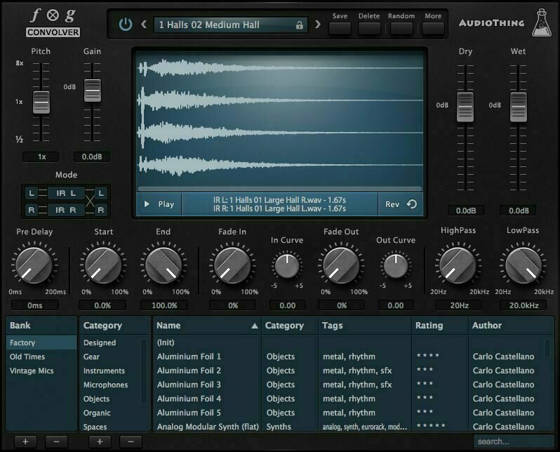 Studio software plug-in effect Audio Thing Fog Convolver (Digitaal product)