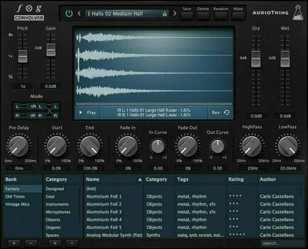 Studio software plug-in effect Audio Thing Fog Convolver (Digitaal product) - 1