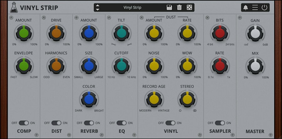 Studio-Effekt-Plugin Audio Thing Vinyl Strip (Digitales Produkt)