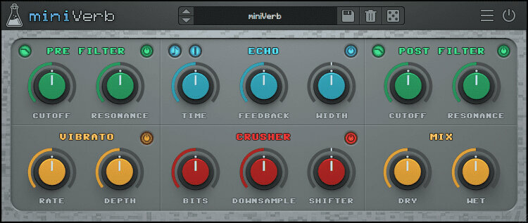 Studio software plug-in effect Audio Thing MiniVerb (Digitaal product)