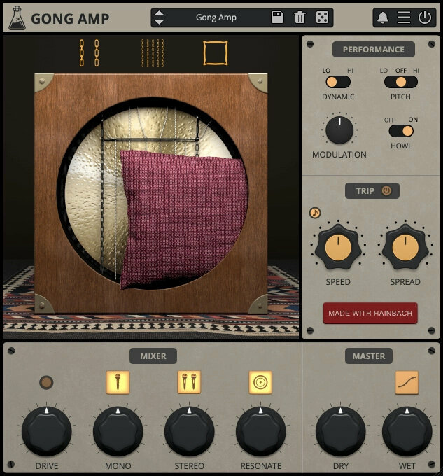 Studio software plug-in effect Audio Thing Gong Amp (Digitaal product)