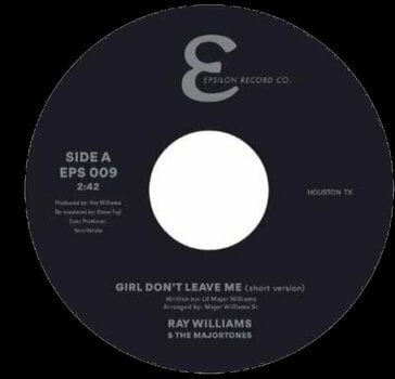 Δίσκος LP Ray Williams & The Majortones - Girl Don't Leave Me (7" Vinyl) - 1