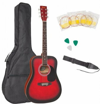 Guitare acoustique Encore EWP-100 Red Burst - 1