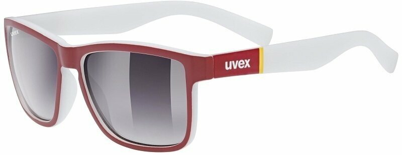 Lifestyle-bril UVEX LGL 39 Red Mat White/Mirror Smoke Lifestyle-bril